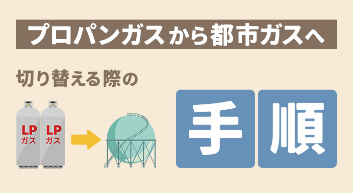 プロパンガスから都市ガスへの切り替え手順